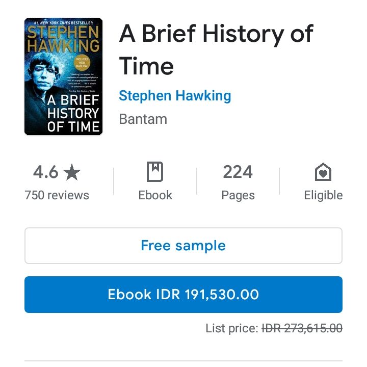 Berbelanja Ebook di Google Play Books Store